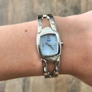 Vintage 90’s LEI Bracelet Watch w/ Baby Blue Face